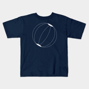 Beach Ball Line Drawing Kids T-Shirt